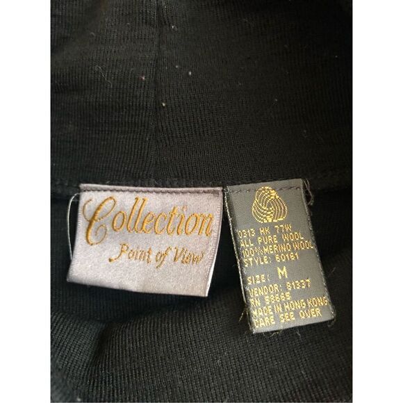 Collection Point Of View Turtleneck Pull Over Sweater Merino Size M - Picture 7 of 7